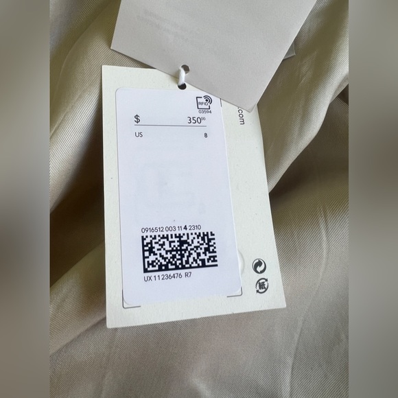 New COS Fuzzy Faux Fur Teddy Fleece Coat Size 8, Cream - Picture 5 of 10